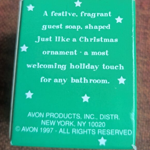 Avon Holiday Ornament Reindeer Soap Christmas 1 oz NEW Green - Picture 4 of 6